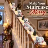 Ensemble de trois décorations d'escalier de Noël ours polaire