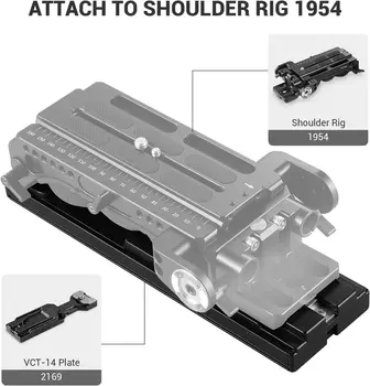 SMALLRIG Universal Quick Release Tripod Adapter Plate for Sony VCT-14 - 2169 detail image