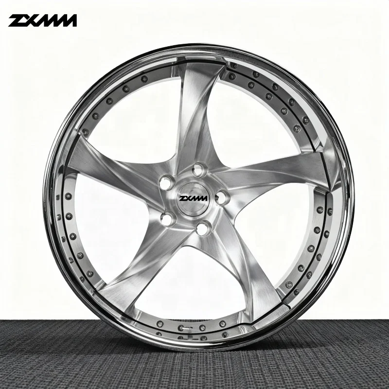 Deep Dish Concave 5x120 Brushed Forged Alloy Wheel 2 / 3-Pieces Passenger Car Wheels Fit For BMW 17