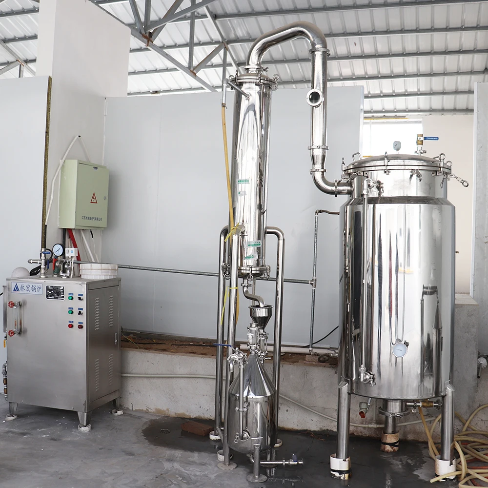 
Аппарат для извлечения эфирного масла розы, 300 л, Высококачественная дистилляционная установка эфирного масла фиолетового фенхеля 