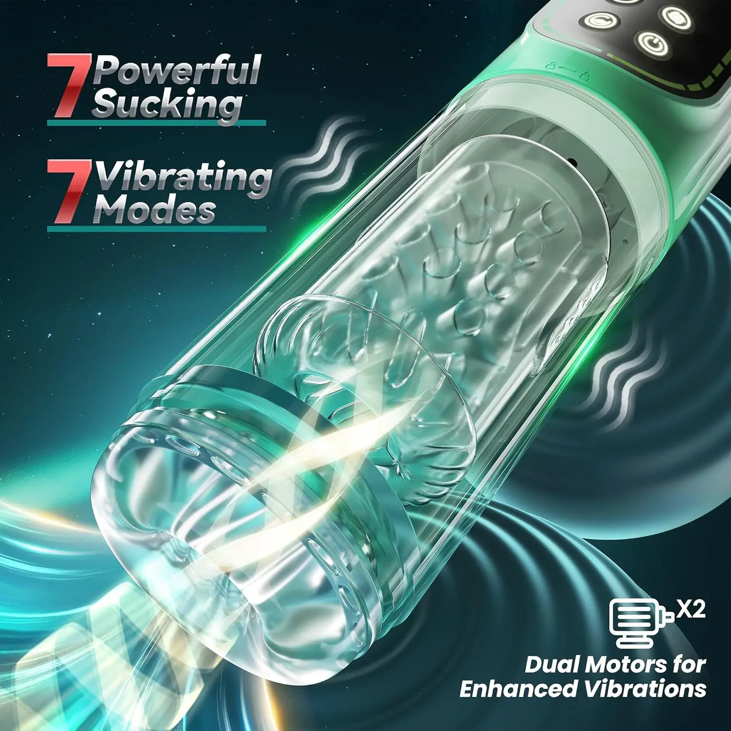 orgasmic suction of ryujin: vibrating cup with 7 suction modes Hot Powerful Masturbation Cup