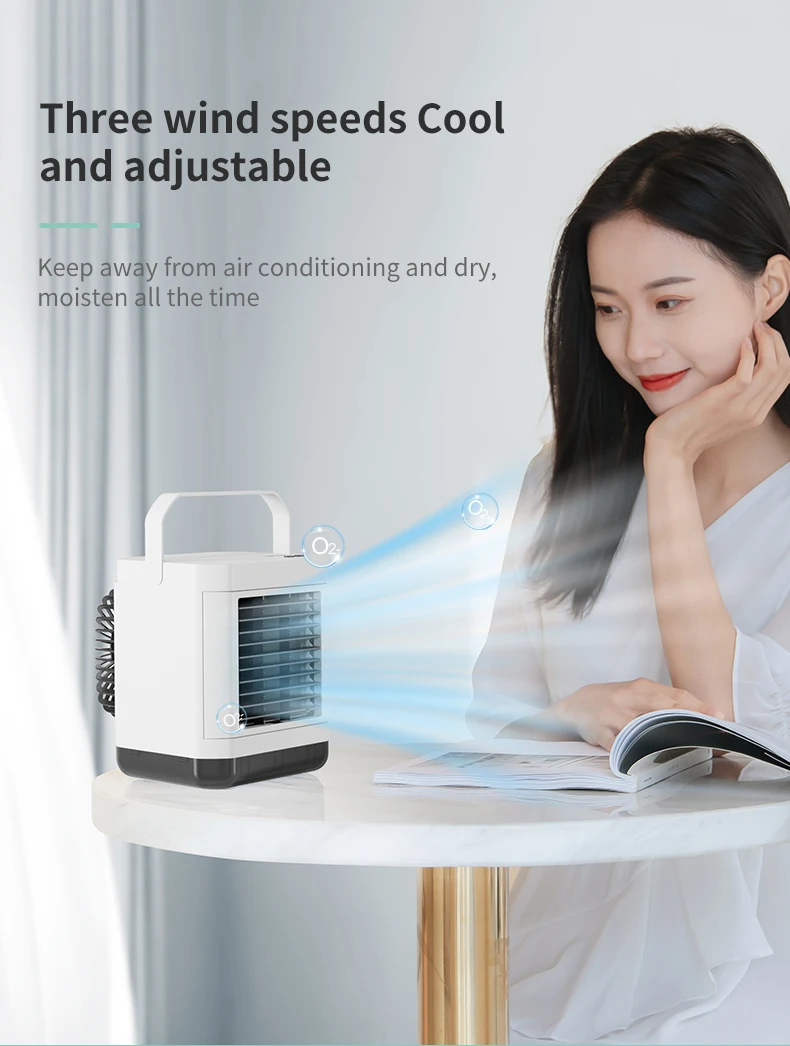 Portable Mini Air Conditioner, USB, Battery - detail 14