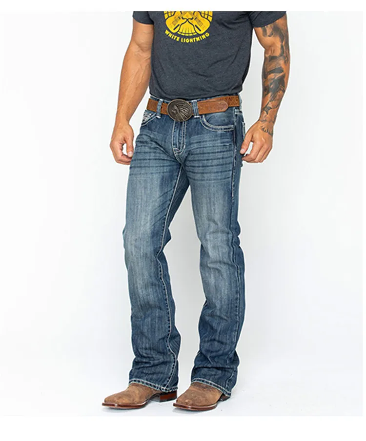 loose fit bootcut mens jeans