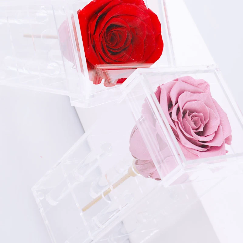 Valentine Gift Hot Sale Everlasting Rose Natural Eternal Immortal Decorative Flower Stabilized Forever Preserved Roses in Box factory