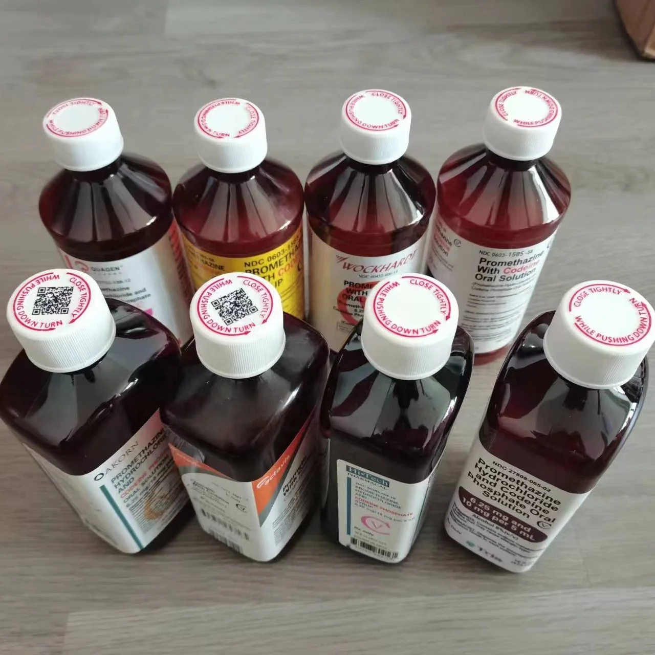 Wockhardt Bottles 16oz With Label Kit Prescription Tris Actavis Akron ...