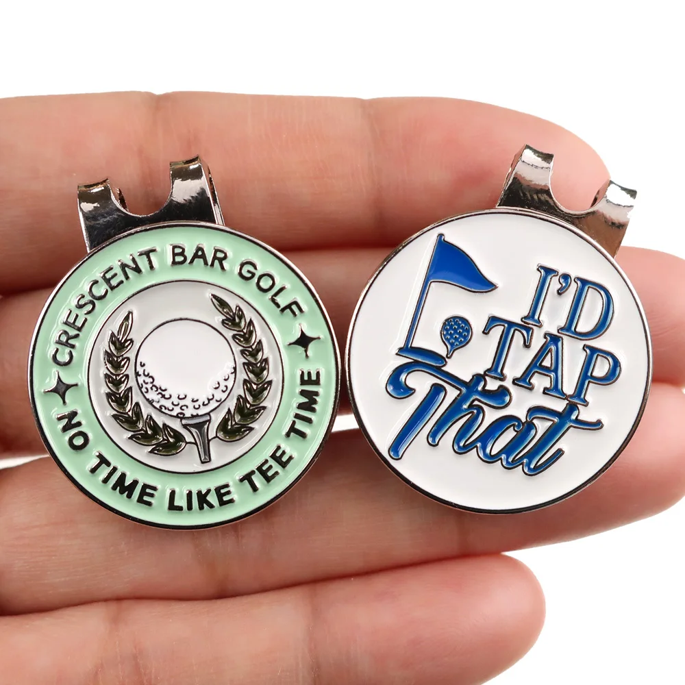 고품질 무료 디자인 맞춤 로고 금속 골프 코인 볼 마커 자석 골프 모자 클립 맞춤 골프 볼 마커