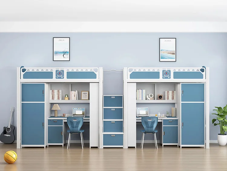 Gy002 Staff Bed Under The Table Integrated Bed Students Bunk Under The Elevated Bed