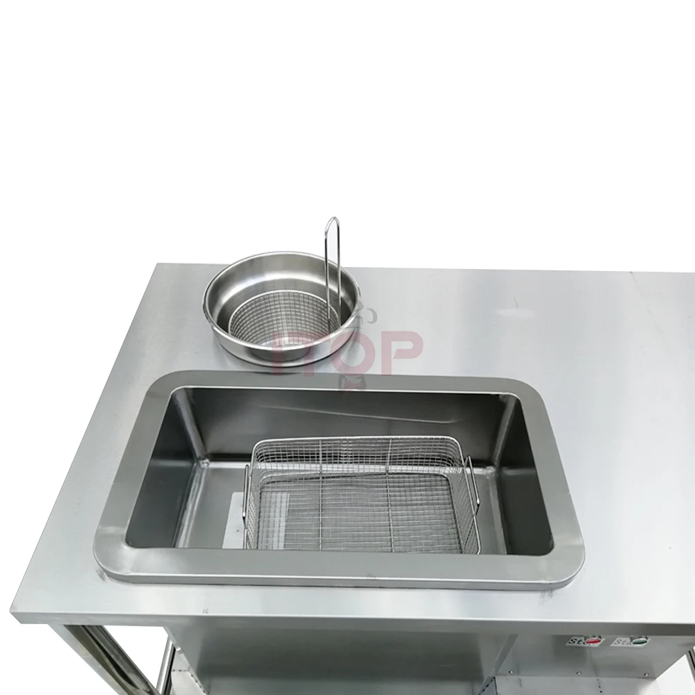 Chicken Breading Table Powder Machine Catering Equipment Breading Stainless Steel Chicken Wrapping Powder Table