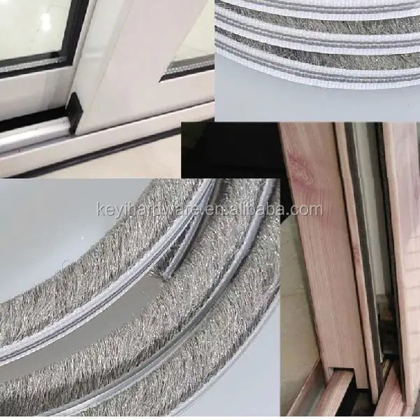 Factory Price t Channel Waterproof Mohair Weather Strip Brush for Aluminium /UPVC Doors and Window