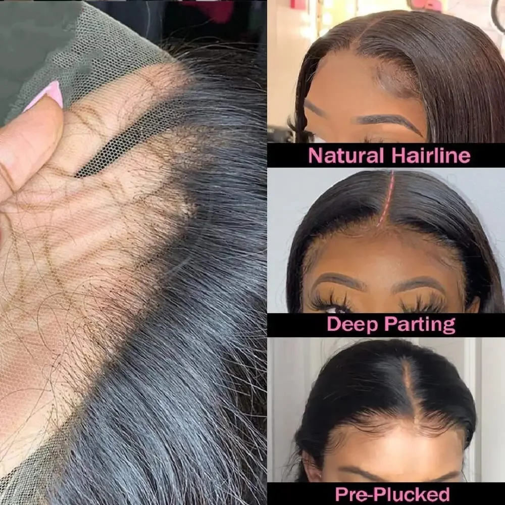 4x4 13x4 Transparent Lace Frontal Lukning Lige Vandbølget Kinky Krøllet Lace Closure 100% Remy Ægte Hår Forplukket_voghion.com