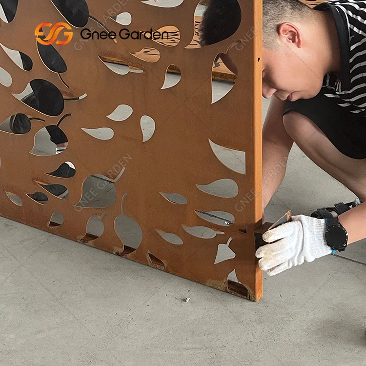 Corten Steel Garden Panels - Stylish Privacy Solutions