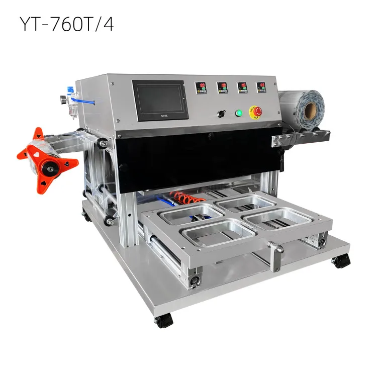 Машина для промывки газа, азота, упаковочная машина для фаст-фуда, машина для запечатывания квадратных лотков для пластиковых контейнеров