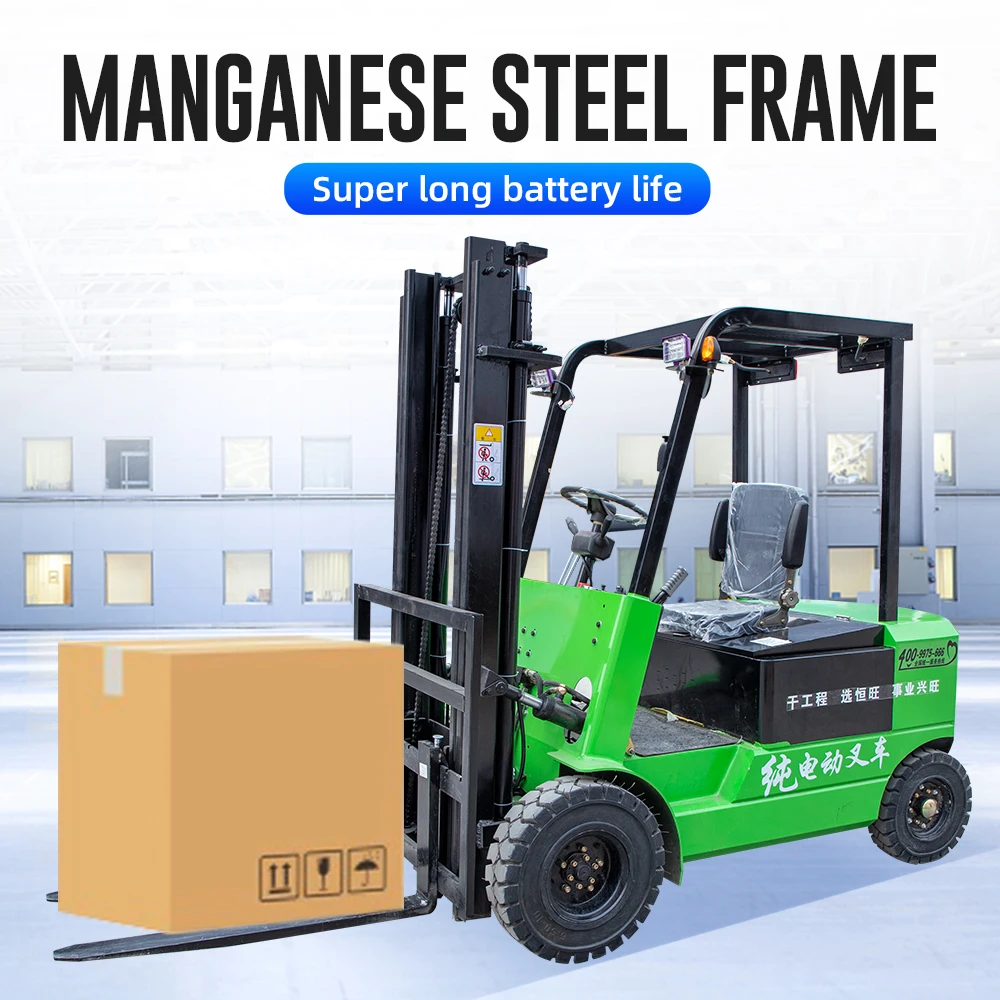 Warehouse Small Electric Forklift 1 Ton Electrical Operated Mini