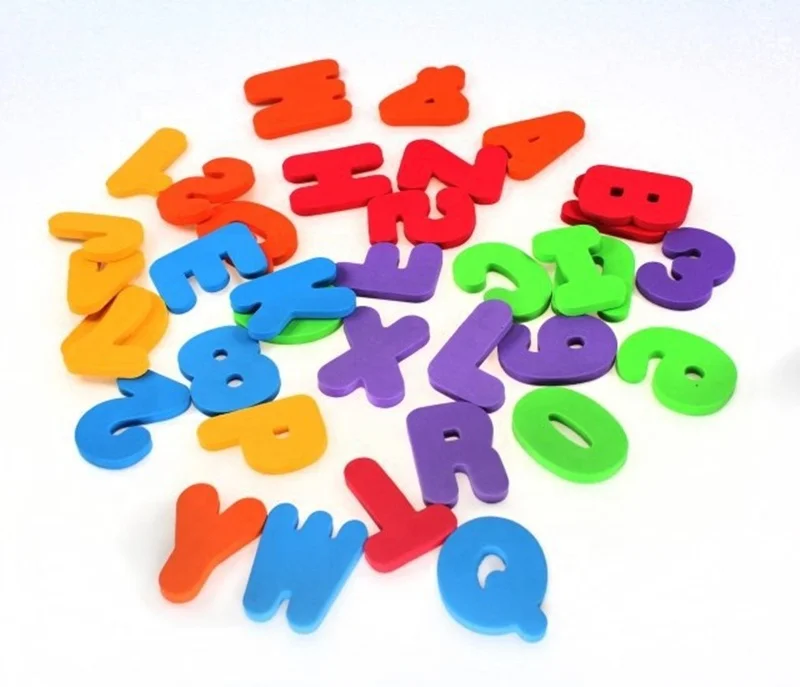 kids toy rubber eva stamp letters and numbers