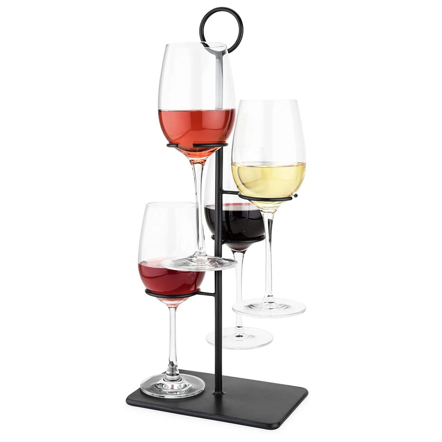 RUIMEI Cocktail Tree Cocktail Glass Display for 4 Glasses Gin Tree for Drinks Presentation at Parties  Weddings and Events