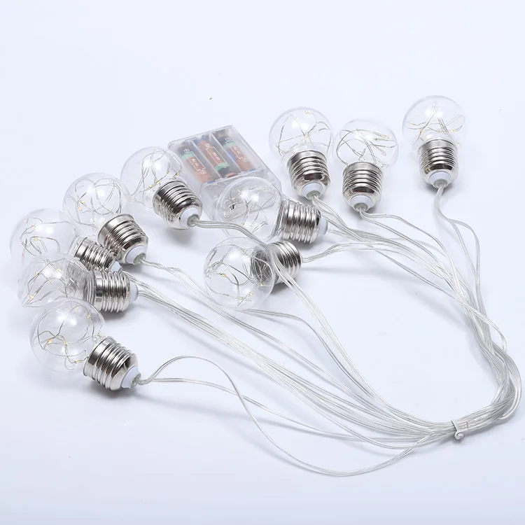 220V открытый фестиваль украшения светодиодный ремень свет G45 медная проволока