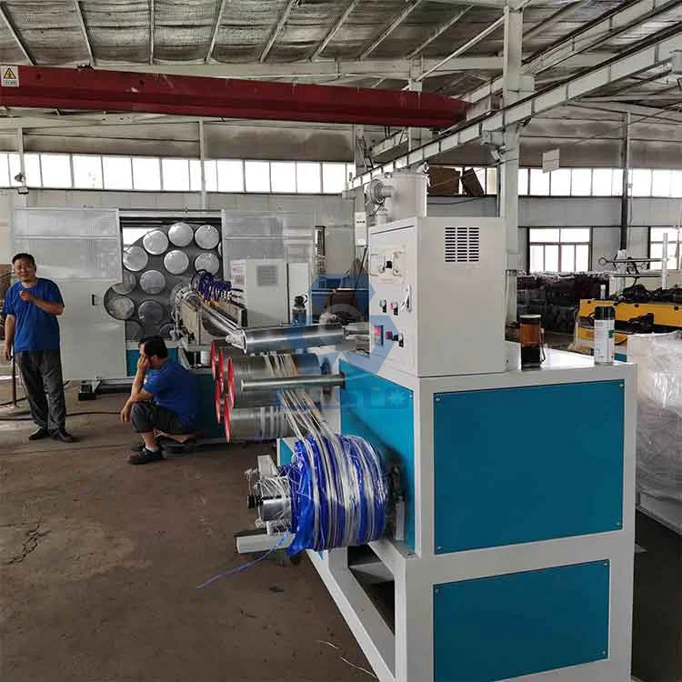 Yarn Reinforced Polyethylene PVC LDPE PE Flexible Layflat Lay Flat Irrigation Fire Fighting Pipe Production Machine