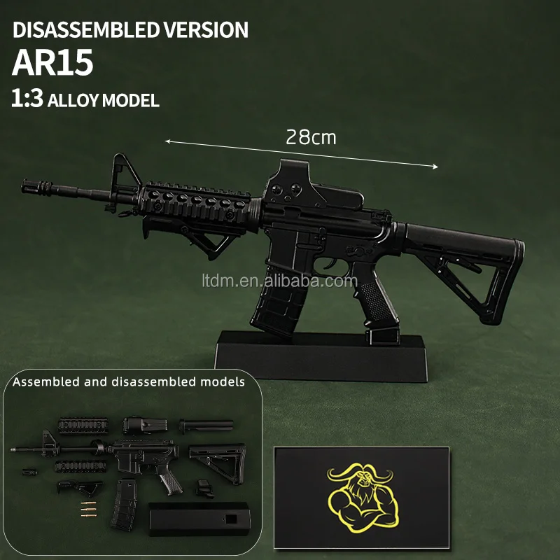 1/3スケール　ミニチュア模型　AR15 Wholesale Rifle Miniature Alloy AR15 1:3 Metal Gun Model