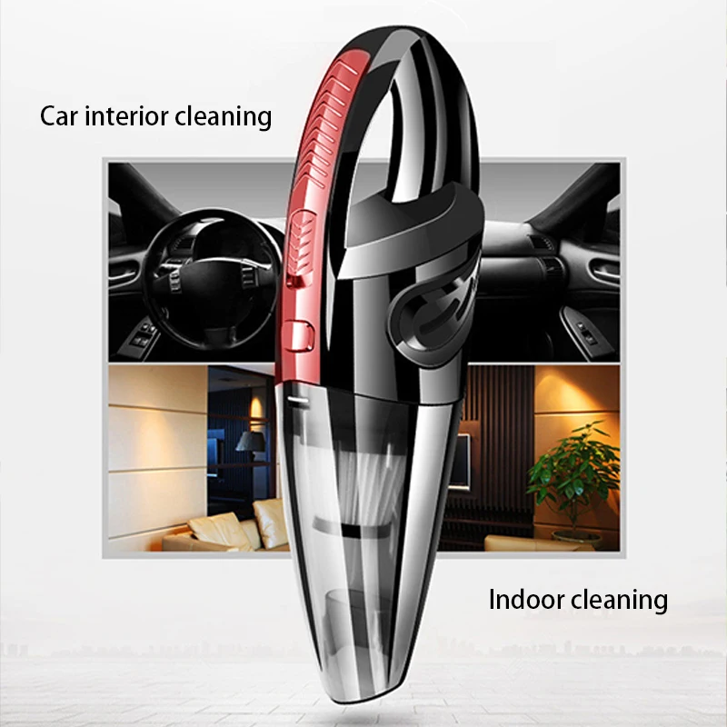 PCMOS Cordless Portable Handheld Mini Vacuum Cleaner ABS Dry Cleaning for Car Pet Hair Wireless Battery Car Vacuum Cleaner - view 6
