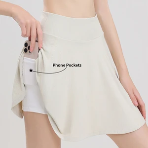 High-Waisted Lightweight Quick Dry Workout Gym Skirts Yoga Tennis Wear for Exercises and Running Excellent for Fitness