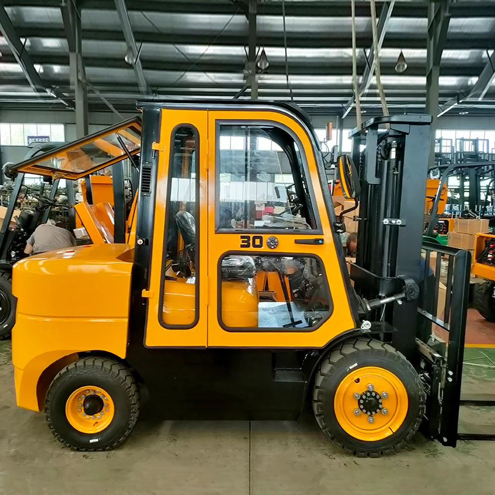 Diesel Forklift with ROPS/FOPS Certification 3-5Ton Construction Machinery