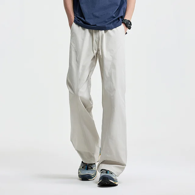 2025 American Machete Men's Outdoor Sports Overalls New Fashion Casual Charge Plus Size Pants Mid Flat Straight for Spring