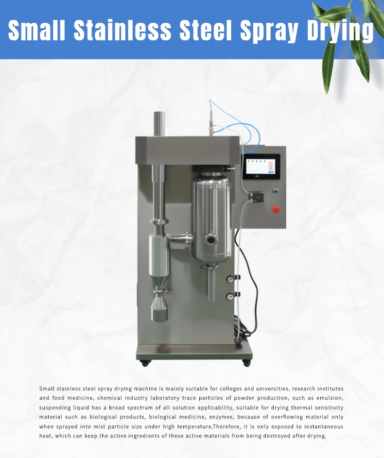 Laboratory Tabletop Mini Spray Dryer Drying Machine Price - Buy ...