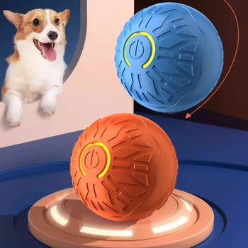 Factory Interactive Silicone Cat Toys Ball Automatic Moving Dog Toy Ball for Indoor Pet Activate Smart Cats Playing Toy