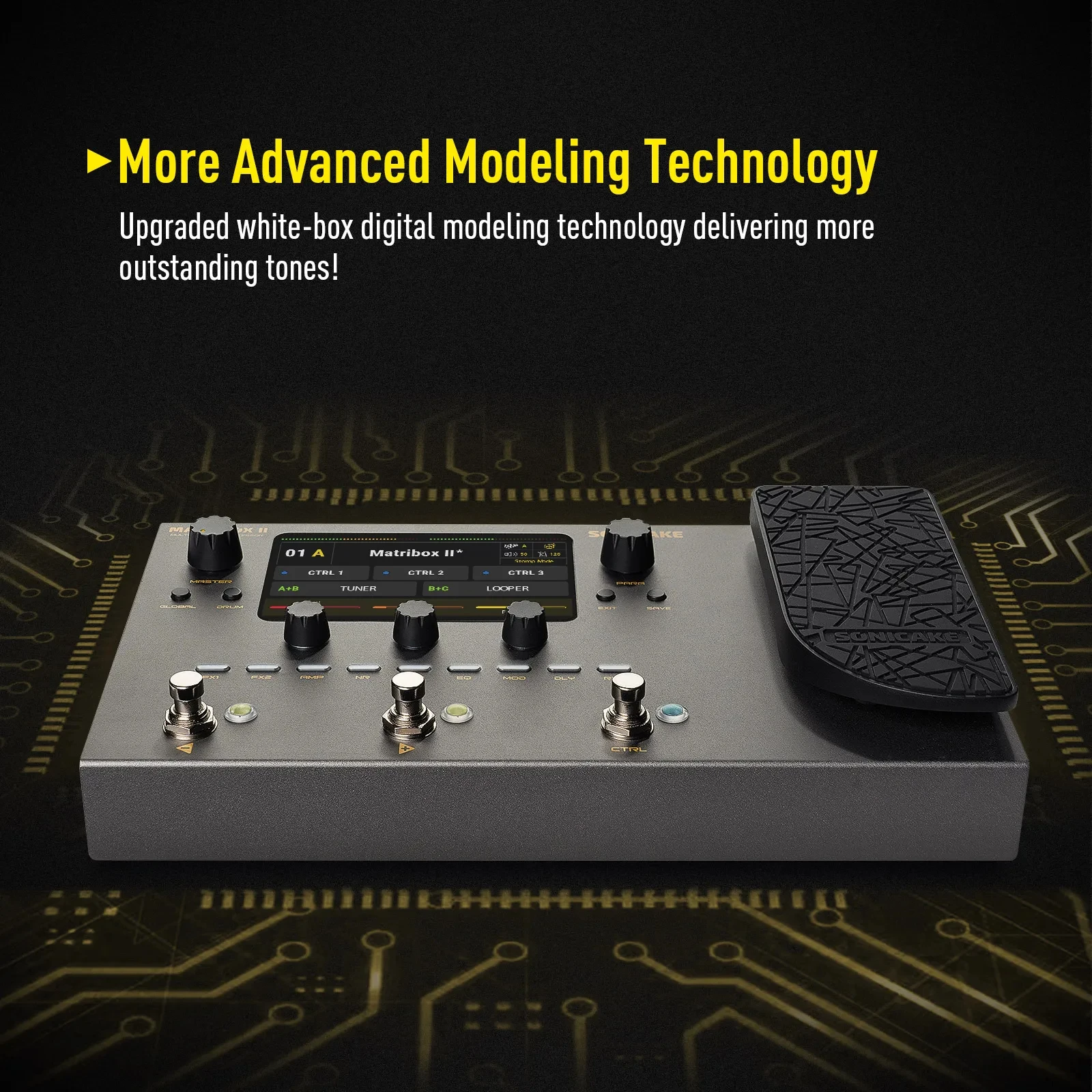 SONICAKE Matribox II Guitar Multi FX Pedal - Amp Modeling