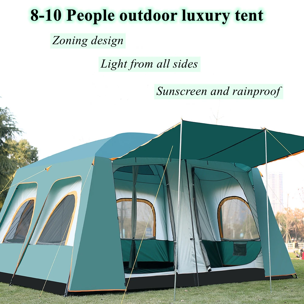 Grohandel Hochwertige Groe Familien-Winddichte Outdoor-Luxus-Campingzelte  fr 20 Personen
