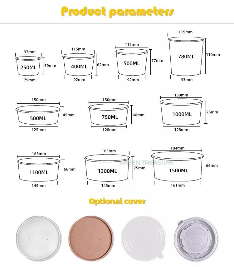 Eco-friendly Paper Bowls - Perfect for Takeaway & More