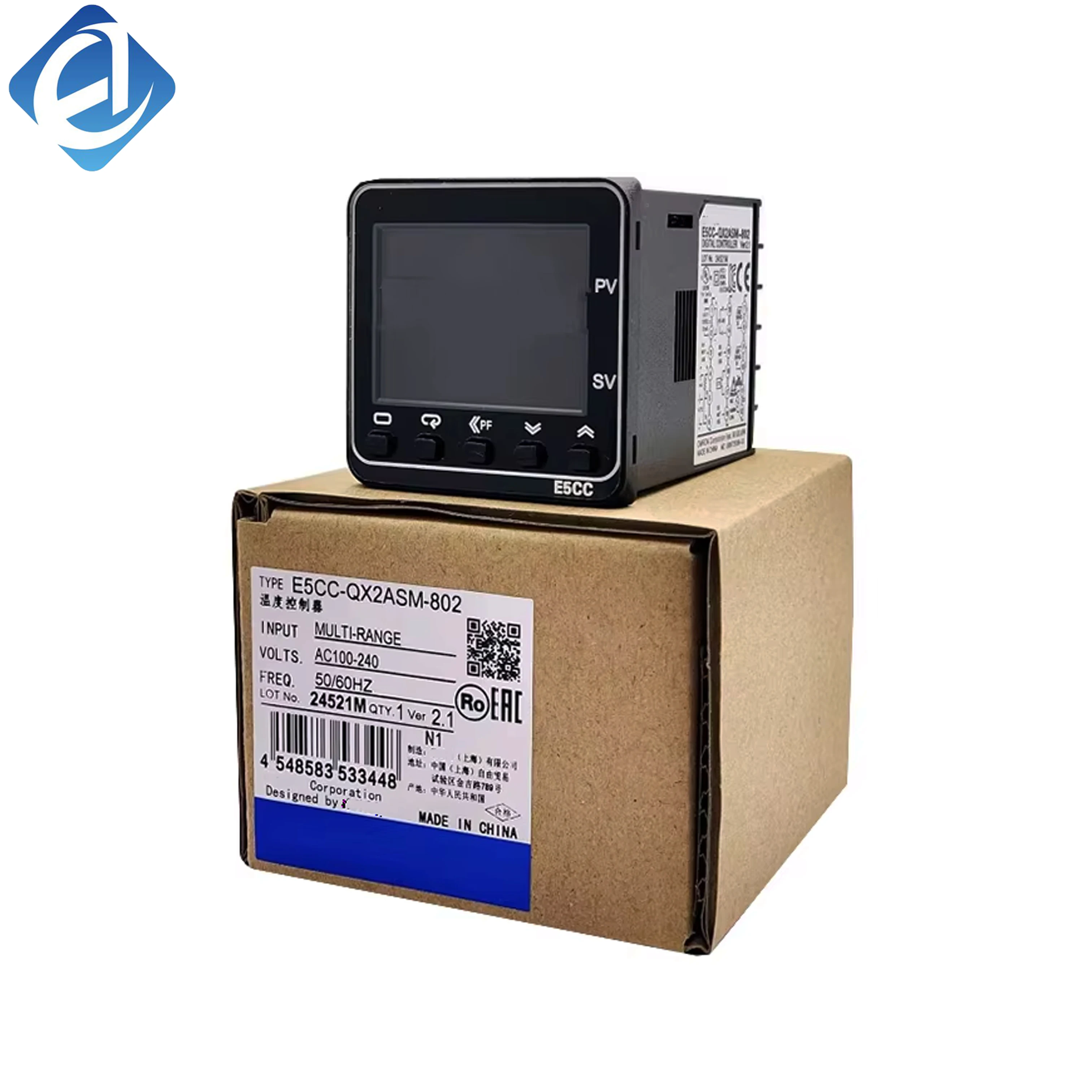 नया और मूल E5CC-QX2ASM-802 E5ccqx2asm802 तापमान नियंत्रक, गोदाम में स्टॉक में उपलब्ध