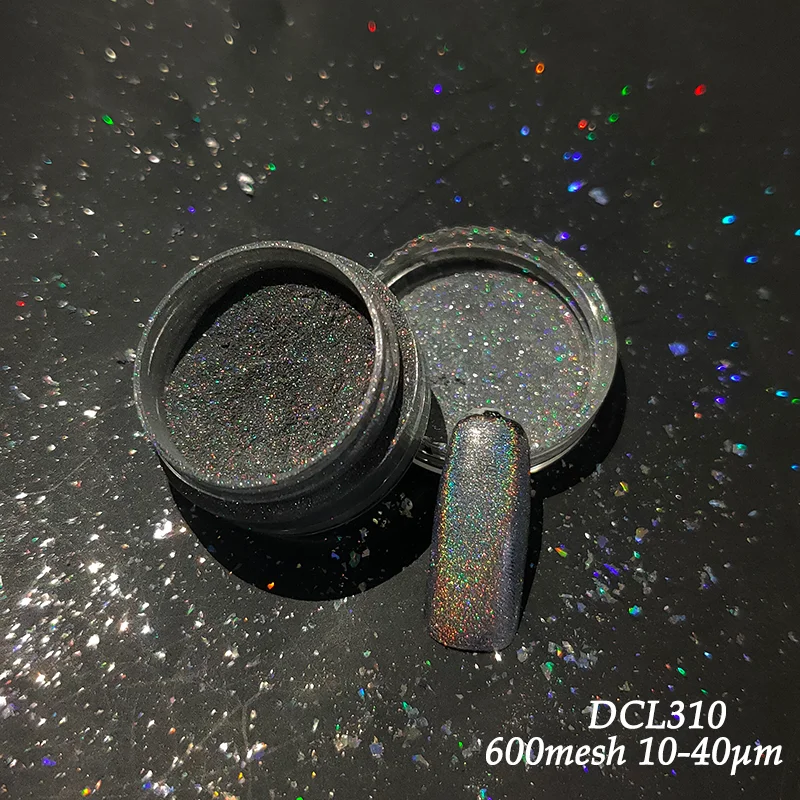 Cosmetics Eyeshadow Chrome Pigment Multicolor Laser Silver Holographic