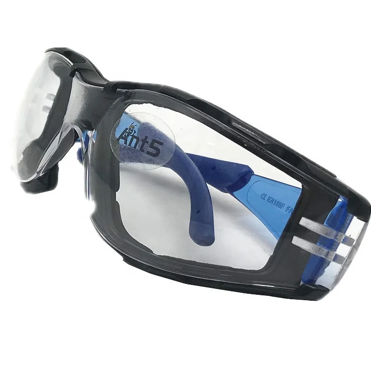 ANT5PPE Wrap-Around Polycarbonate Protective Safety Goggles Worker Lab ...