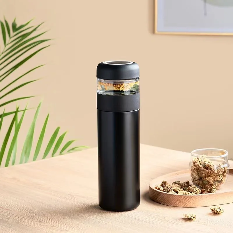 Smart Flask Sports Water Bottle with Tea Infuser LED
