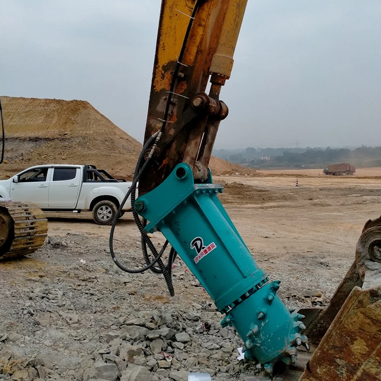 掘削機用ドラムカッターは、杭頭除去と溝清掃用に設計された油圧式掘削