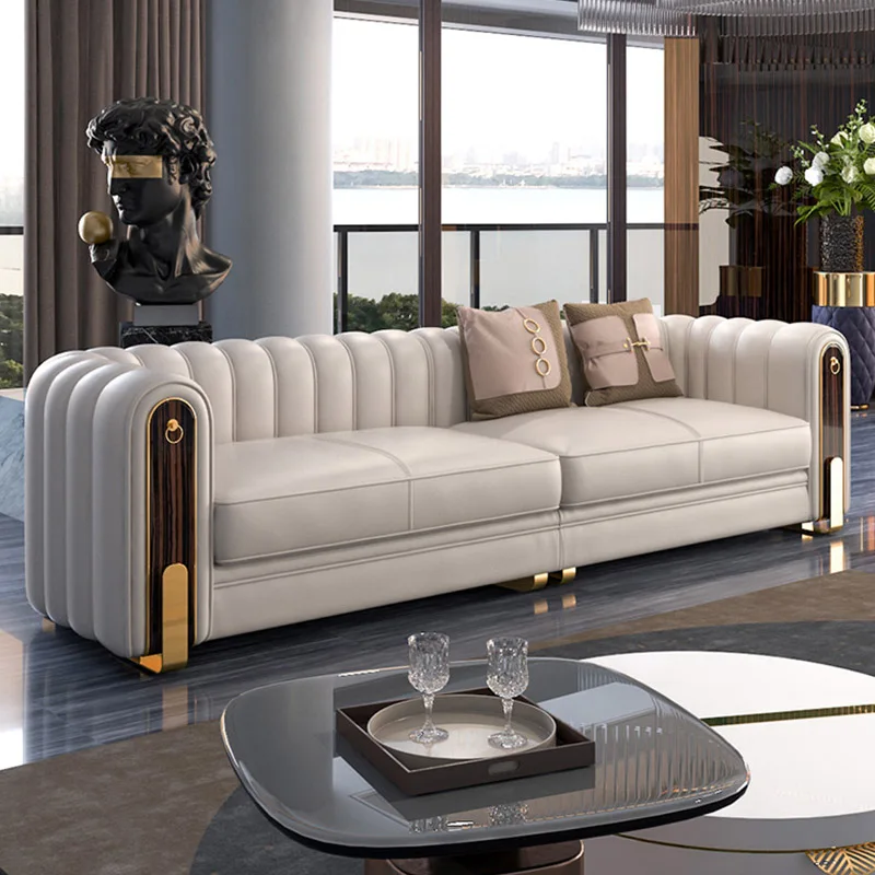 KENVY New Leather Sofa Set - Premium Modern Living Room Furniture