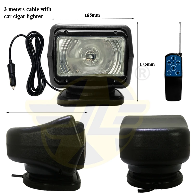 360 Degrees Rotating Marine HID Search Light Car Roof Work Light Driving Spotlight Fog Lamps