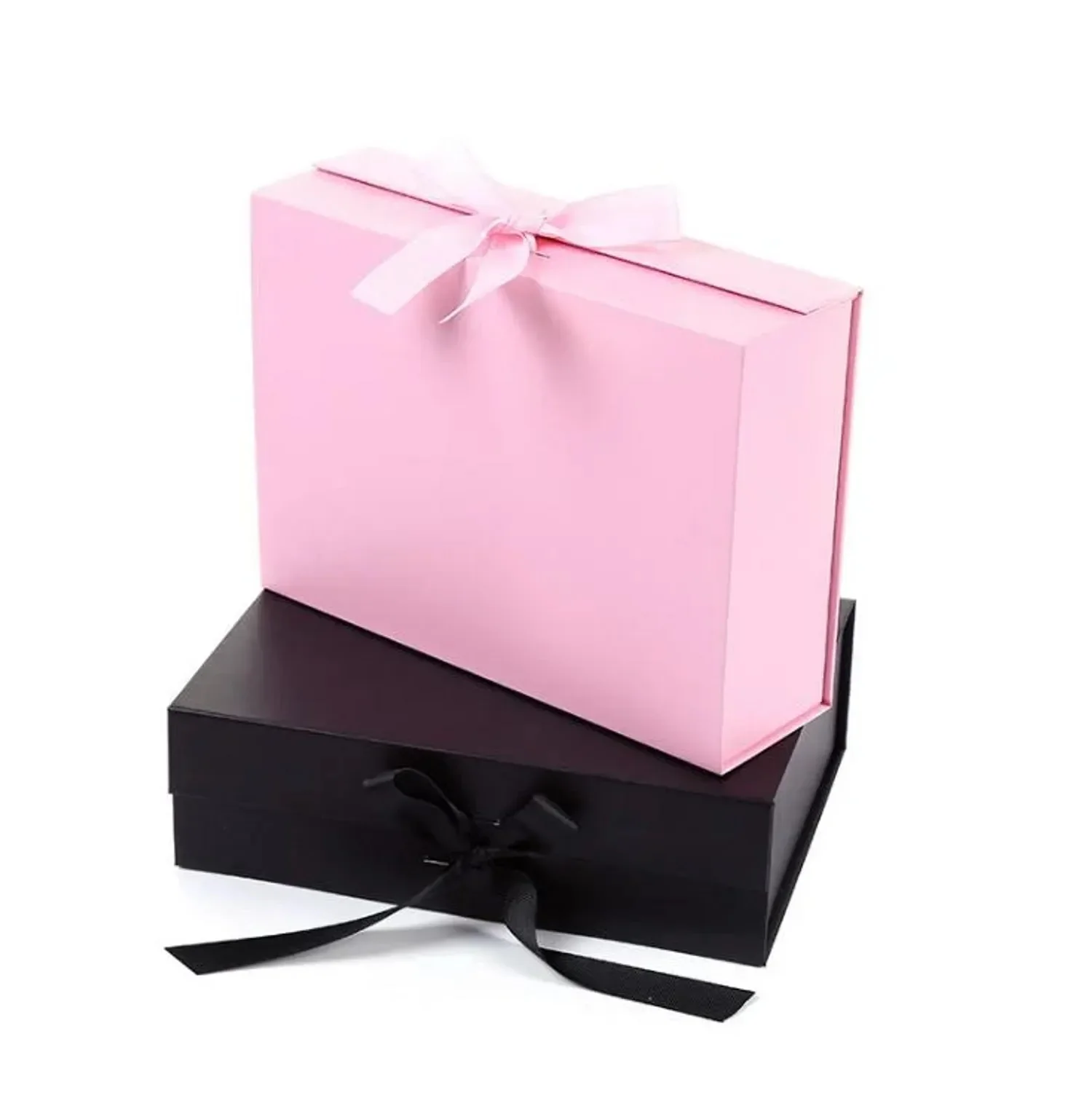 Luxury Foldable Magnetic Gift Box Apparel Packaging Box With Ribbon supplier