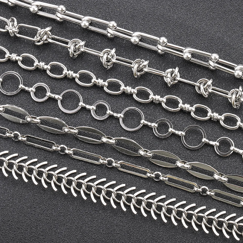Hot Sale Stainless Steel Handmade Link Chain For Diy Necklace Bracelet