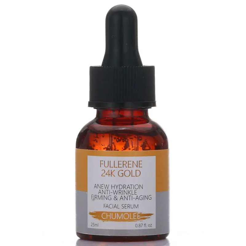 CHUMOLEE Moisturizing Hydrating Anti Aging Firming Anti Wrinkle Fullerene 24K Gold Facial Serum 25ml