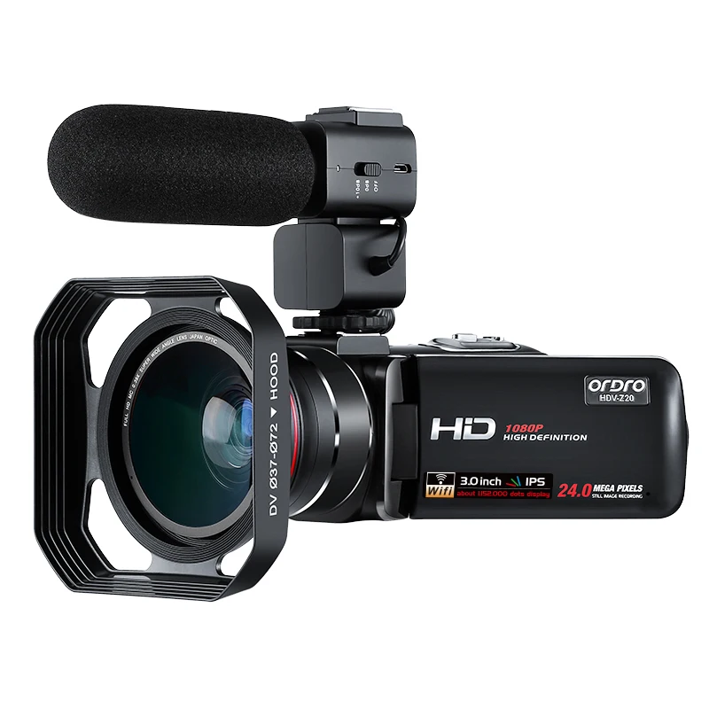 ORDRO Professional 1080P Full HD Digital Camcorder with