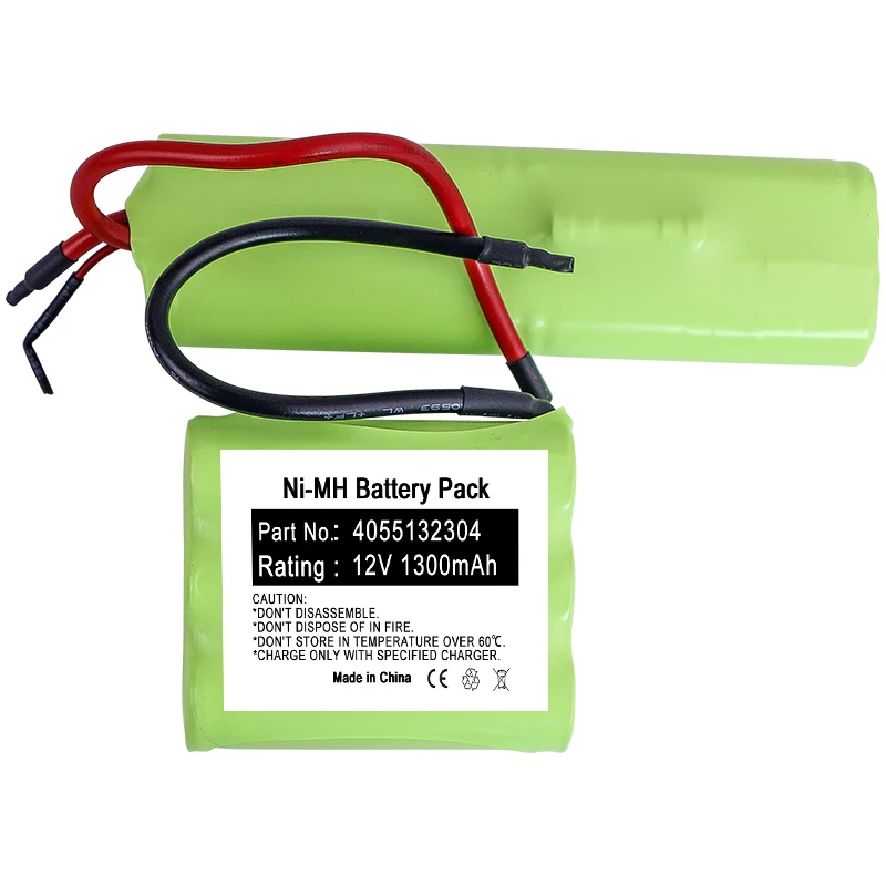 12V 1300mAh Ni-MH battery for 4055132304 900165577 AG901 ZB2902 ZB2911P AG933UK Vacuum