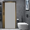 Green frame and gray curtain