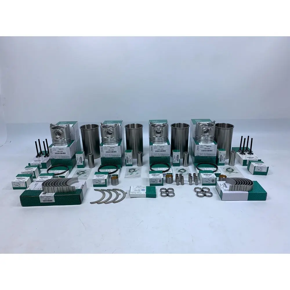 V800 Repair Kit With Piston Rings Liner Engine Valve Bearings Set for Bobcat Compaction Kubota Engine