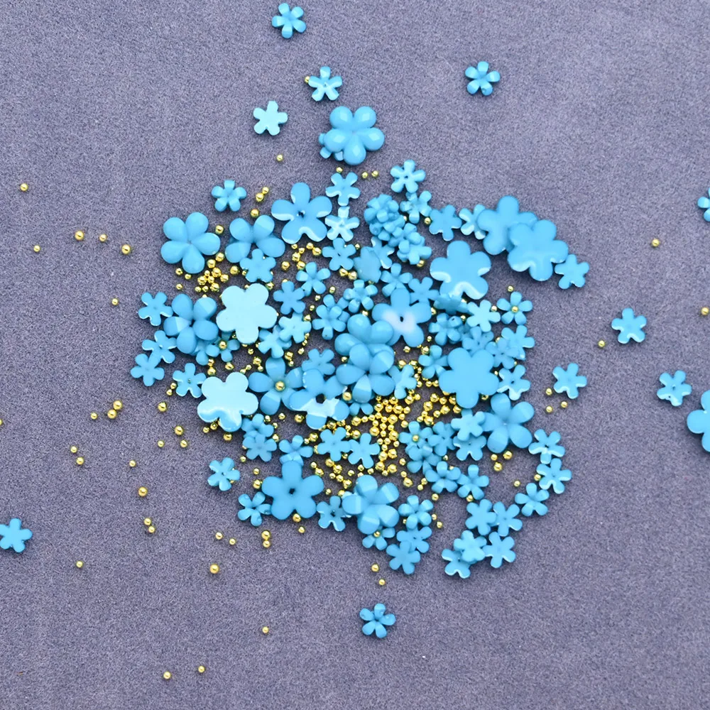 Акриловые цветы подвески для дизайна ногтей металлические бусины жемчужный дизайн милые 3D Подвески украшения маникюра со