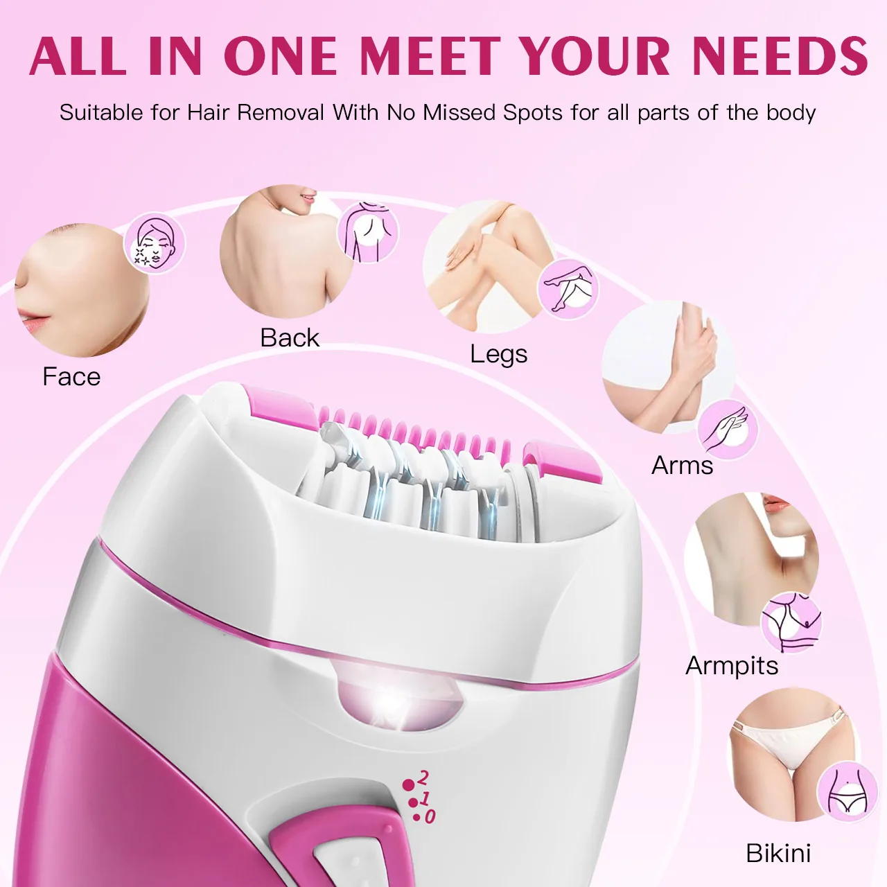 Hatteker USB Rechargeable Hair Removal Epilator & Electric
