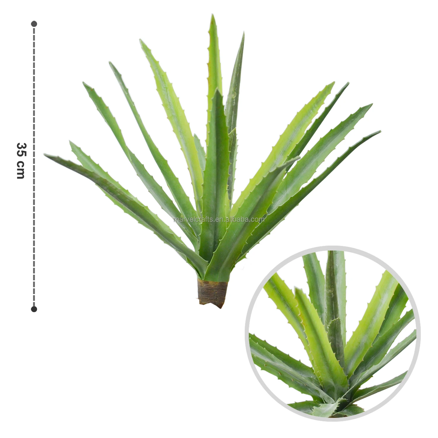 Hot Sale 35cm Artificial Desert Aloe Vera New Design Wholesale Real Touch Artificial Plant For