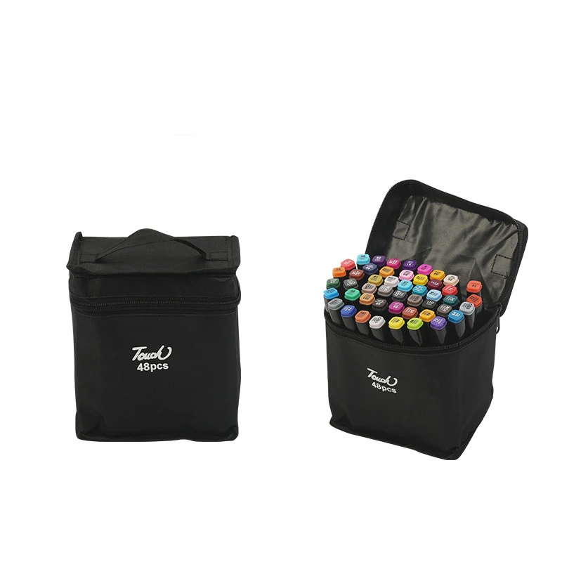Custom Logo Cheap 60-262 Color Double Head Permanent Alcohol Based Sketch Marker Set with DDP Shipping for Coloring