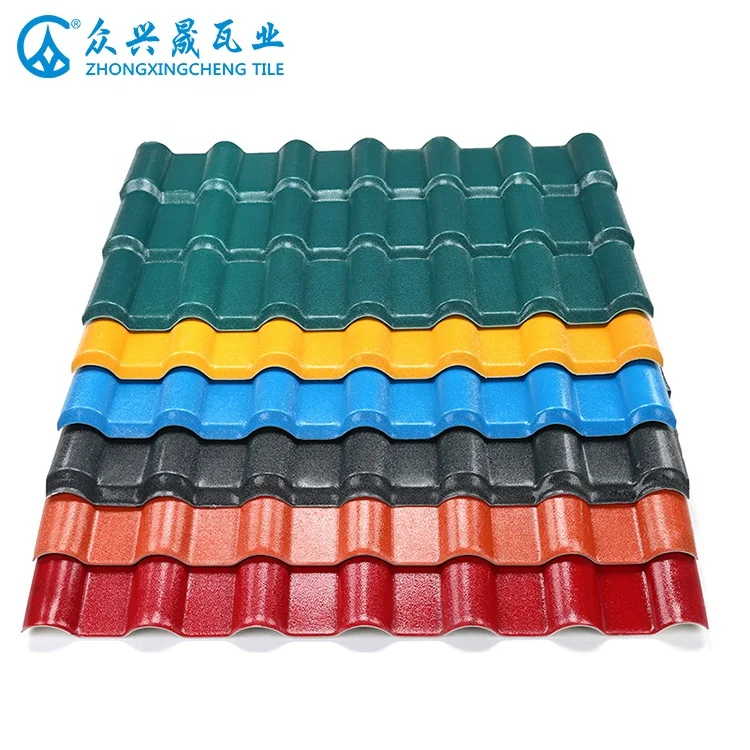 ridge Tiles and Making Plant Large Long Span Roofing Noise Insulation Plastic Pvc Corrugated Resin Roofing Sheets